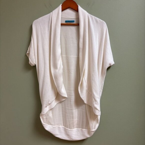 Alice + Olivia Women Cardigan Sweater Size *XS Ivory Lightweight High Low Lined - Picture 6 of 10